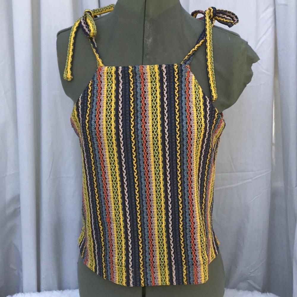 Madewell Crochet Stripe Texture & Thread Top - Picture 3 of 9